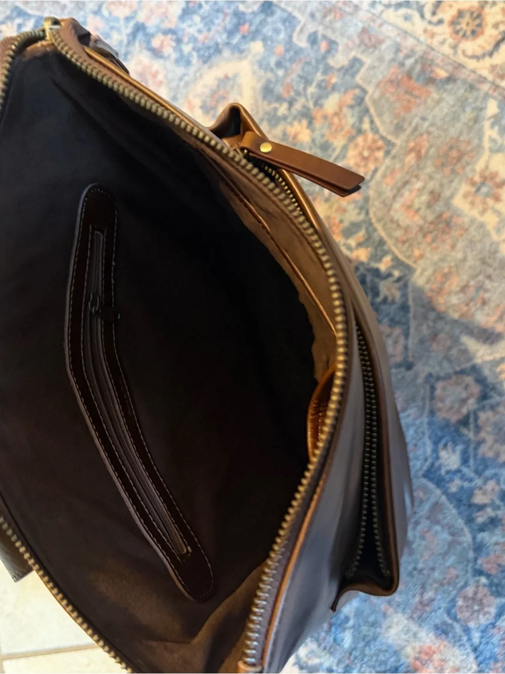 Andar the Addison Women's Brown Leather Backpack - Classic Everyday Backpack